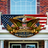 God Bless America Custom Family Name USA 250th Anniversary Fan Flag CH07 911850