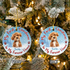 Custom Dog Photo My First Christmas In My Forever Home Christmas Ceramic Ornament CH07 896586