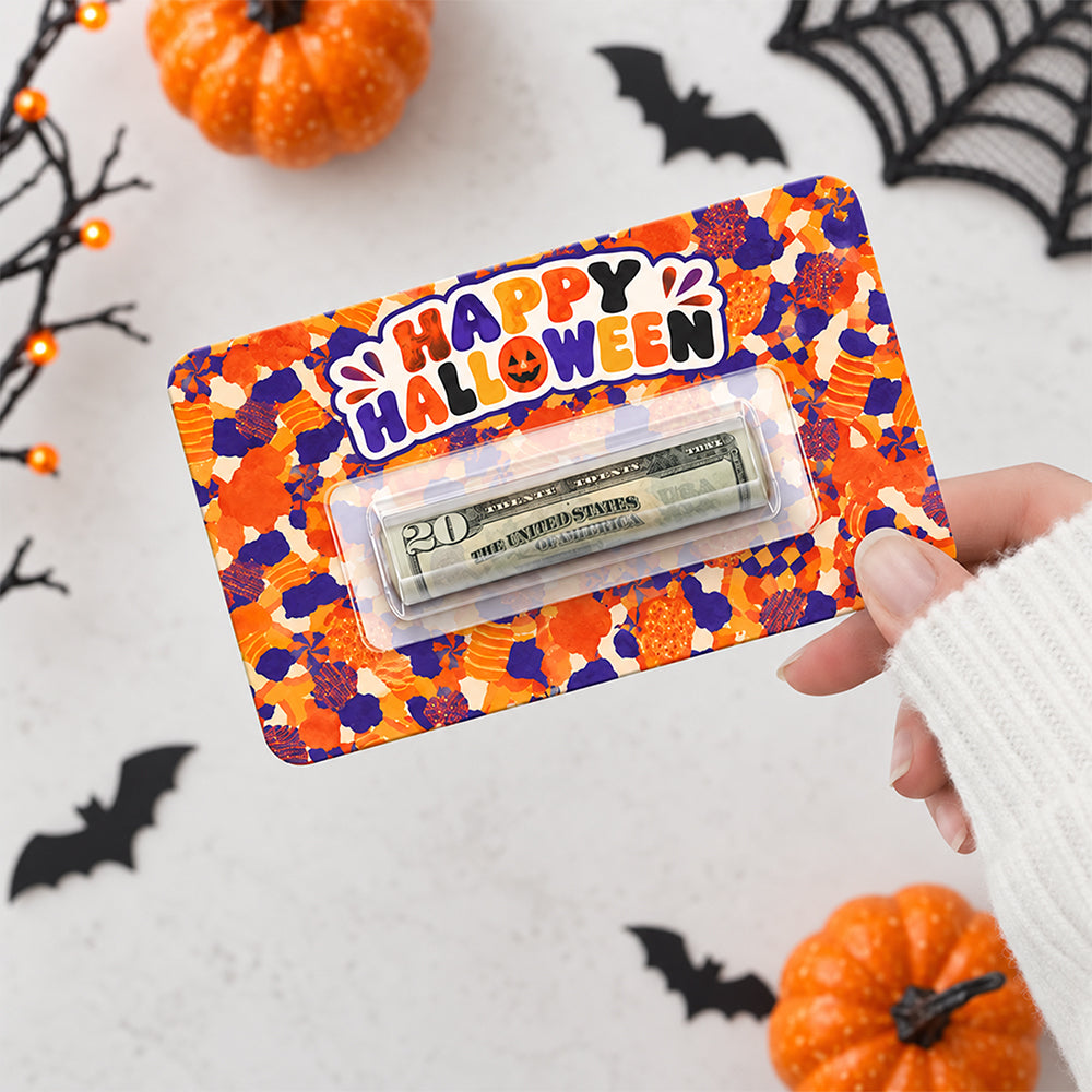 Personalized Happy Halloween Money Holder Card, Spooky Cash Gift For Family & Friends LM32 669993