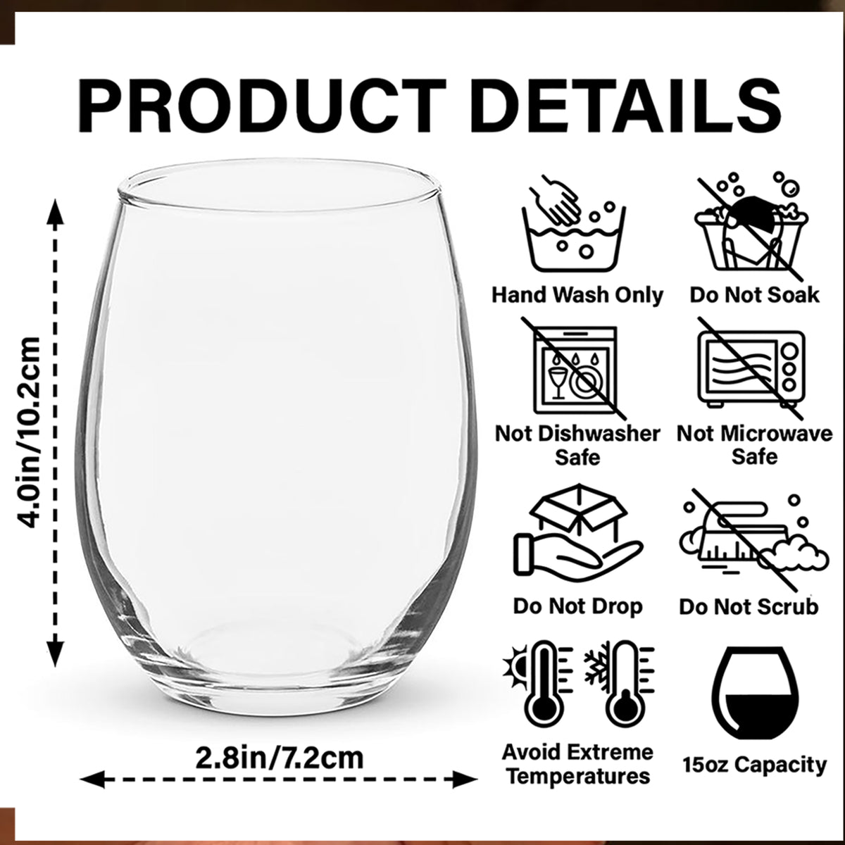 Best Mom Ever Personalized Holding Hand 3D Effect Wine Glass CH07 911196