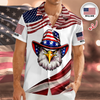 Custom Name USA 250th Anniversary Eagle Hawaii Shirt - Personalized Patriotic America 1776-2026 HO82 902082