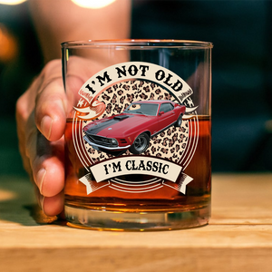 Custom Car Photo This Is How I Roll - Route 66 Vintage Whiskey Glass CH07 899798