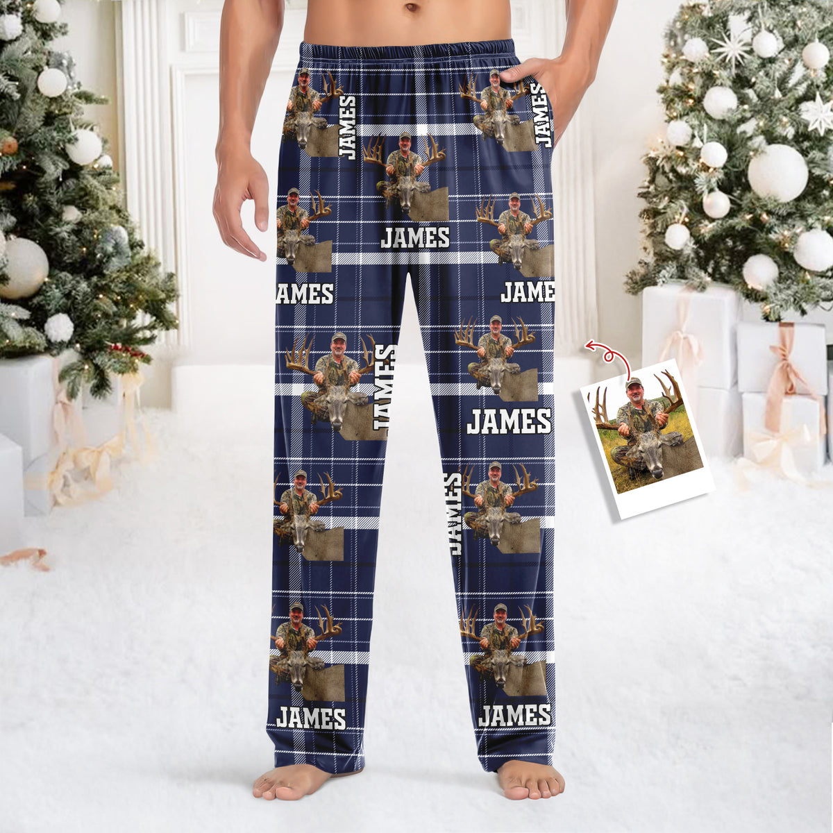 Custom Photo Deer Hunting Sweatpants Christmas Gift For Deer Hunters HA75 898266