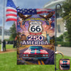 Celebrate 100 Years of Road Route 66 and America 250th Anniversary Custom Car Photo Garden Flag HA75 920312