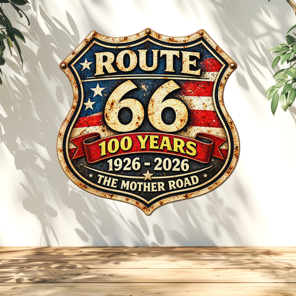 Route 66 Centennial, 100th Anniversary - The Mother Road Metal Sign LM32 670243