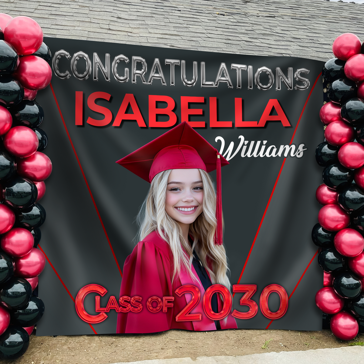Custom Photo Class of 2026 Graduation Backdrop LM32 899205