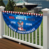 Personalized Courtesy Of The Red, White & Blue 250th Anniversary 1776–2026 Cowboy Boots Non-Pleated Fan Flag LM32 669265