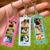 Custom Mini Photo Booth Strip Acrylic Keychain Personalized Couple Photos Gift CH07 180414