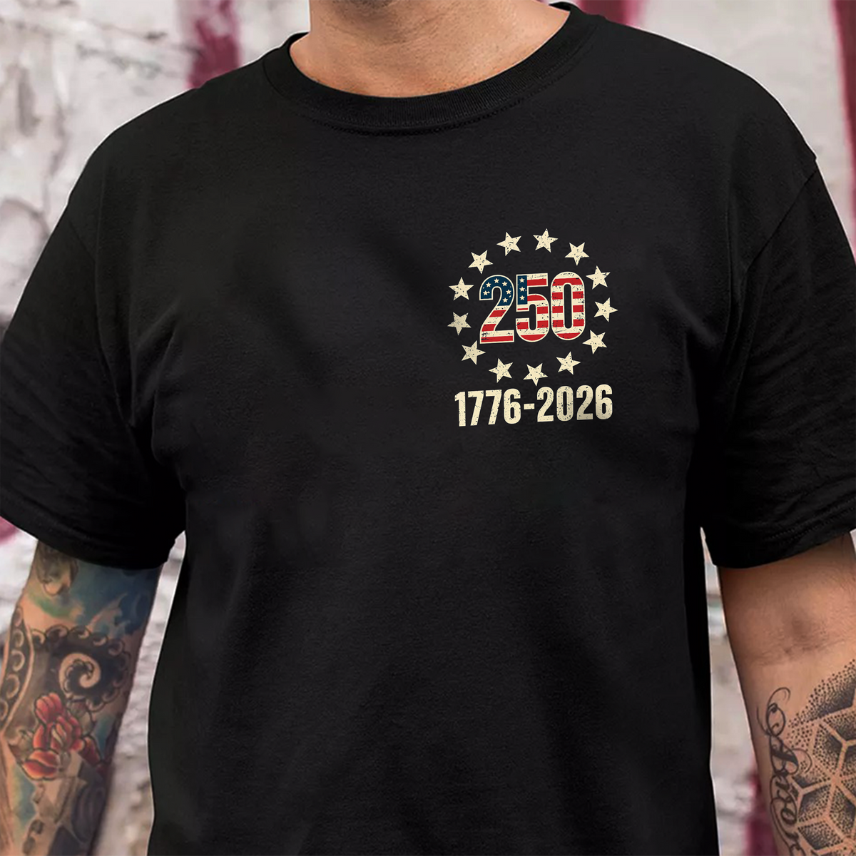 USA 250 Years Semiquincentenial Back & Front Shirt Pround of American Shirt CH07 910952