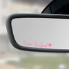 Trust In God Rearview Mirror Car Sticker, Inspirational Sticker, Religious, Christian Car Decal LM32 897455