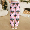 Custom Cute Dog Cat Face Pink Heart Pawprints Design Sweatpants LM32 897411