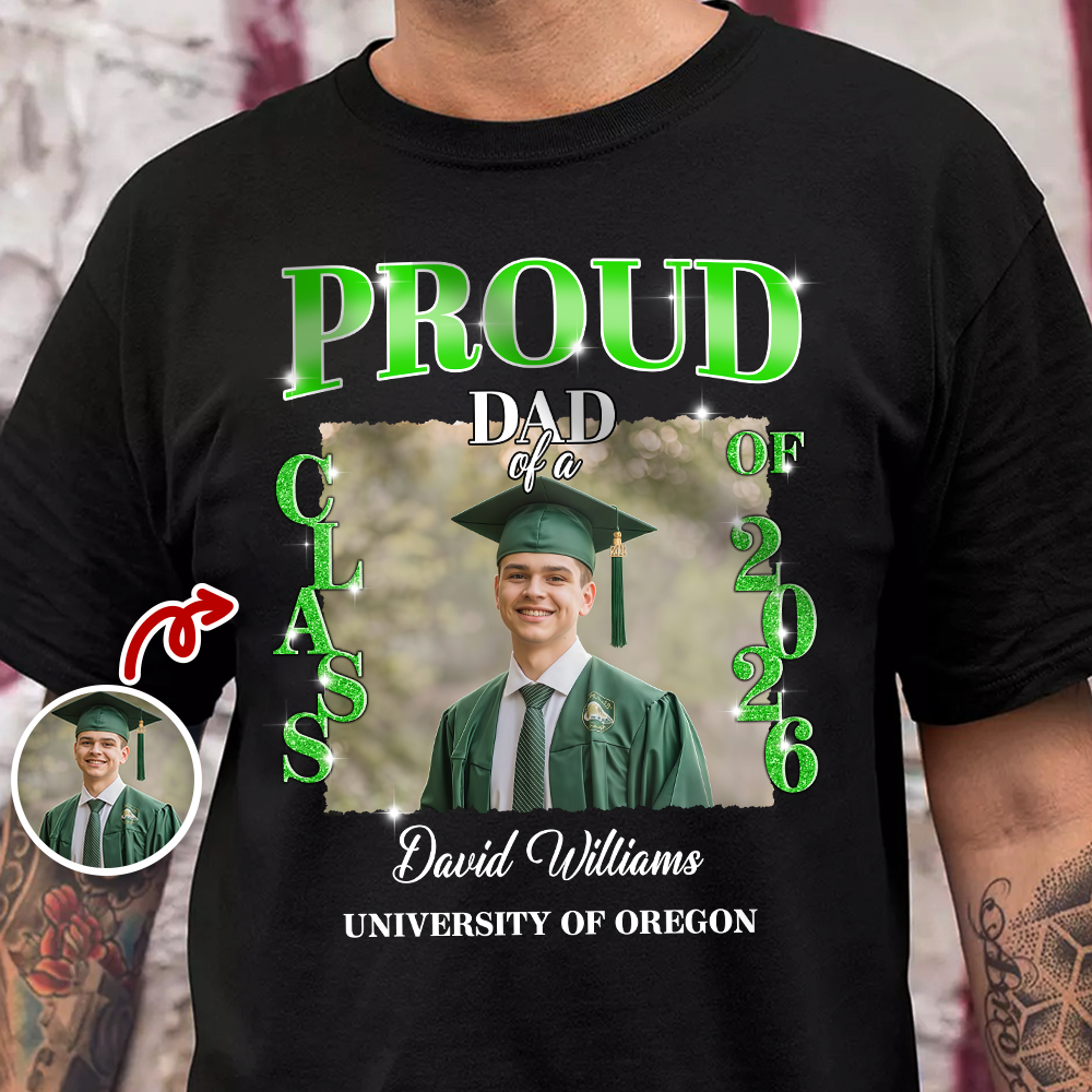 Custom Photo Congratulations Graduation 2026 Dark Shirt HO82 901712