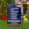 Personalized 250 Years of Freedom American Allegiance Merit Endurance US Garden Flag HO82 902120