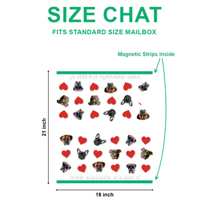 Custom Dog Face Photo With Icon Mailbox Cover TH10 898397