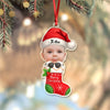 Custom Photo Baby Santa Claus Acrylic Ornament Christmas Gift For Family HO82 894734
