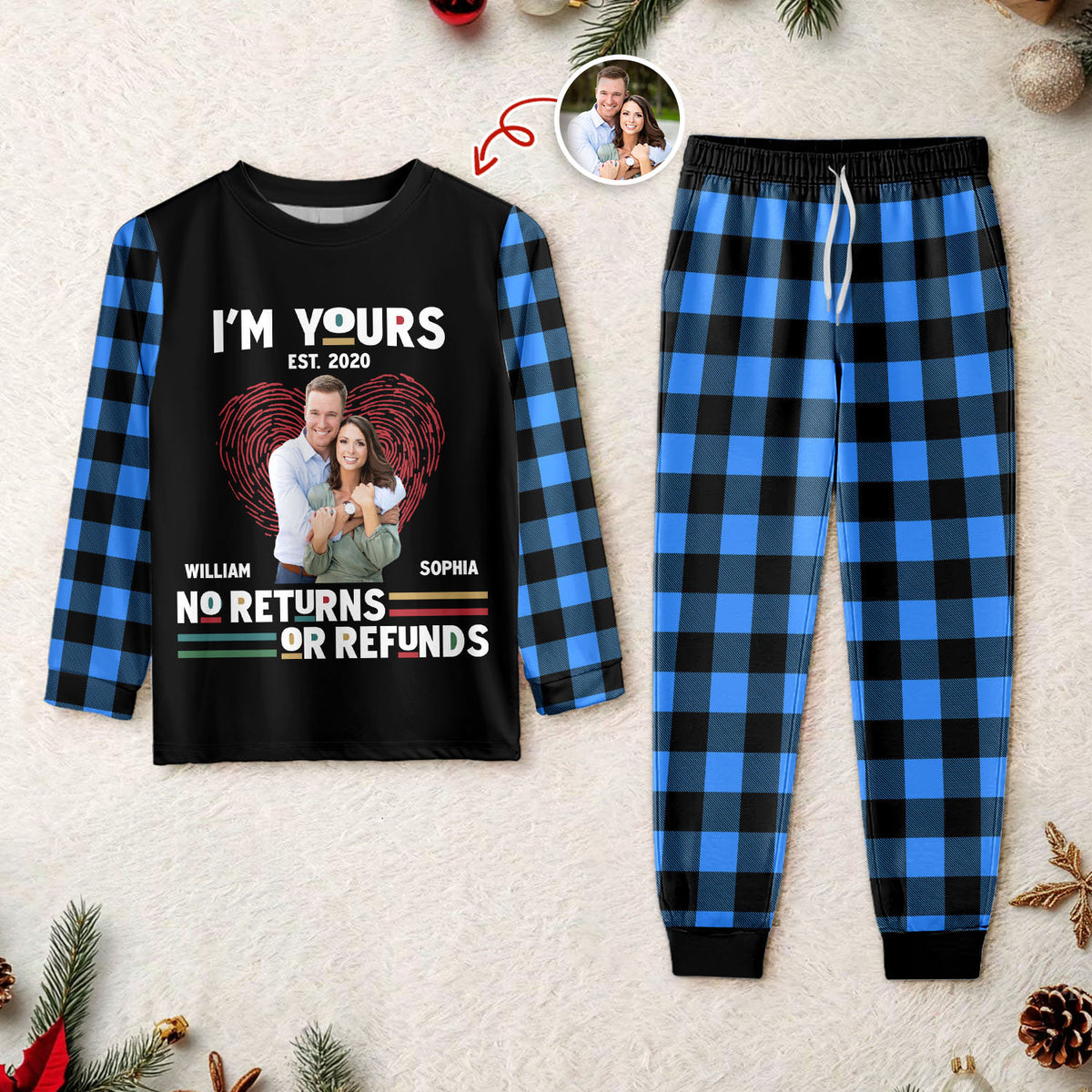Custom Photo Together Since - Personalized Sleepwear Gift For Couple HO82 900144
