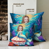 Custom Kid Photo Mermaid Princess Pillow Gifts for Girls CH07 896476