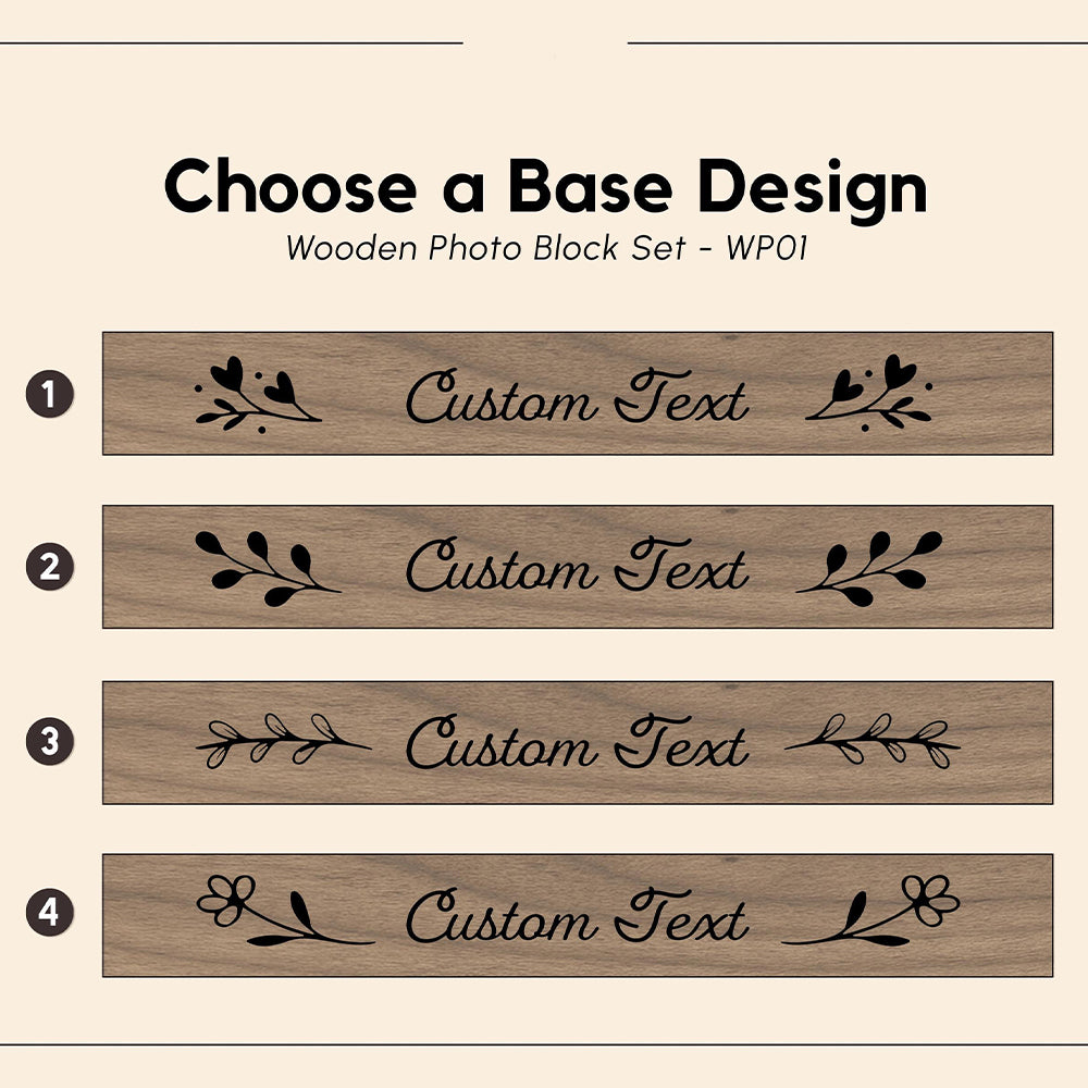 Custom Family Photo Collage Wooden Blocks Set - Gift For Family, Boyfriend, Girlfriend LM32 899177