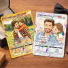 Custom Photo Inspired Keepsake Card Personalized Gamer Dad Gift, Father's Day Gift for Geeky Dads HA75 921314