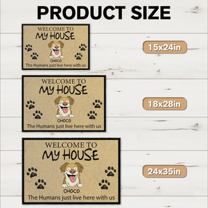 Welcome To Cute Dog's House Doormats For Dog Lovers LM32 893351