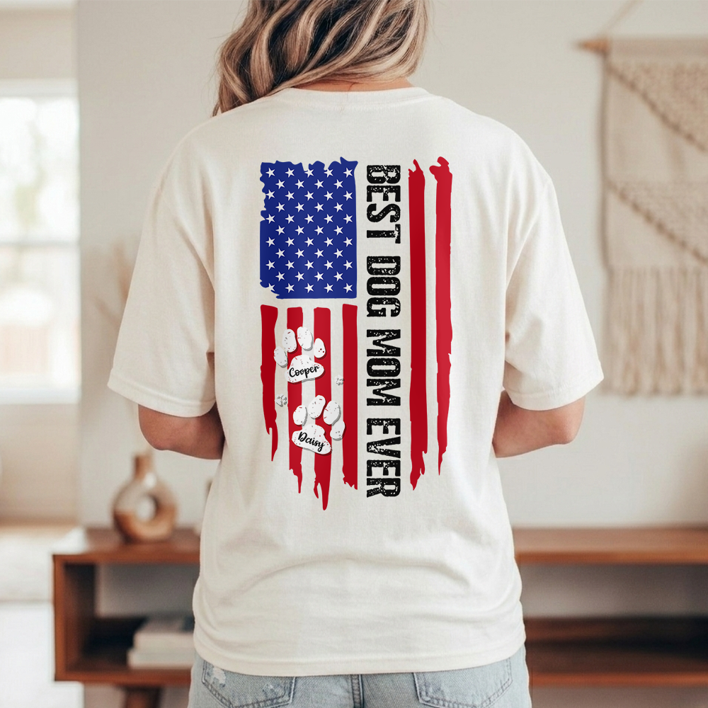 Custom Name Best Dog Mom Ever Comfort Shirt Gift For Dog Lover TH10 169373