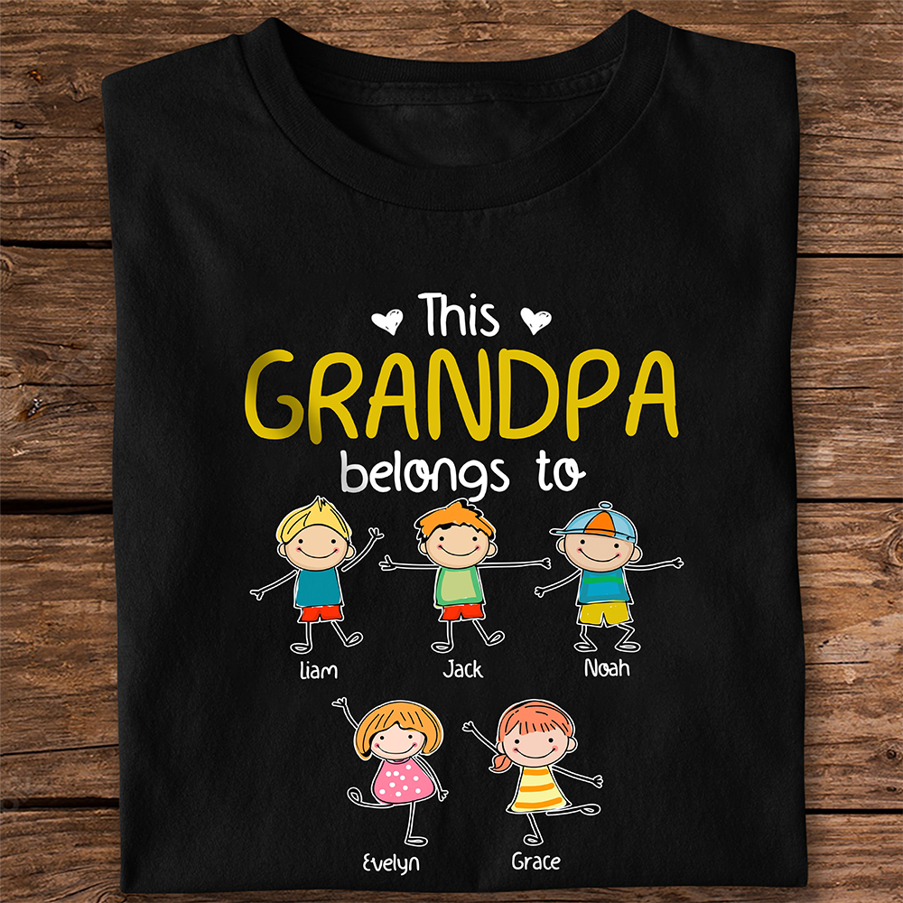 Personalized This Daddy Belongs To Dark Shirt Funny Father’s Day Gift HA75 921408