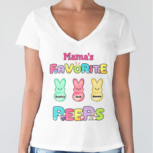 Grandma's Little Peeps Personalized Easter Shirt  Gift For Grandma Mommy CH07 895300