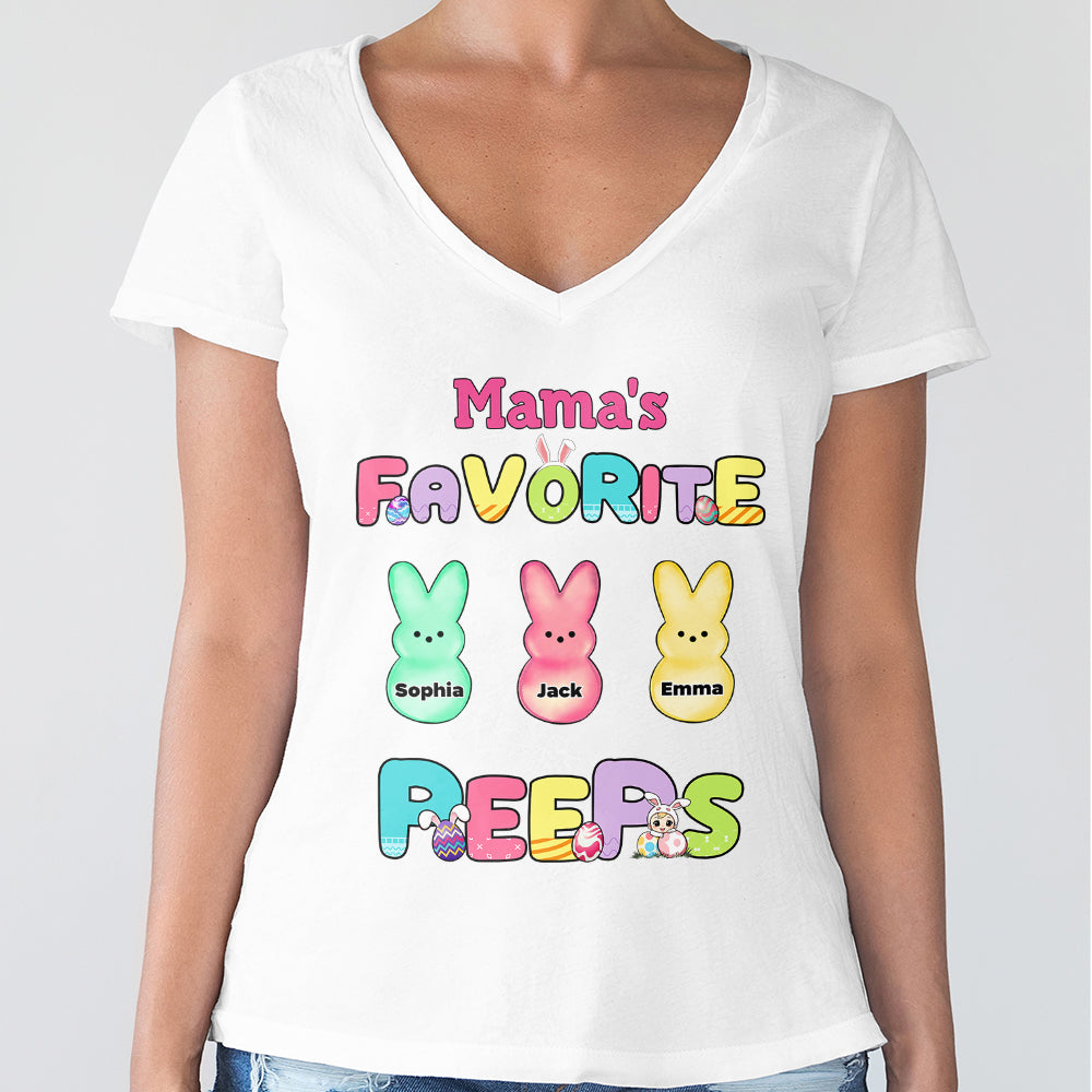 Grandma's Little Peeps Personalized Easter Shirt  Gift For Grandma Mommy CH07 895300
