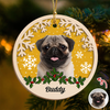 Custom Photo Dog Christmas - Personalized 2-Layered Wooden Ornament CH07 896862