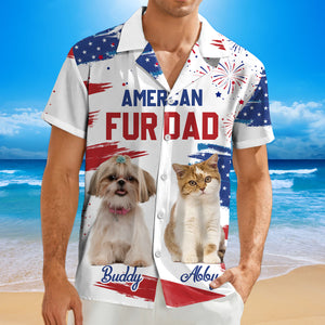 Custom Photo American Dog Dad Personalized Hawaiian Shirt Gifts For Dog Lovers CH07 896094
