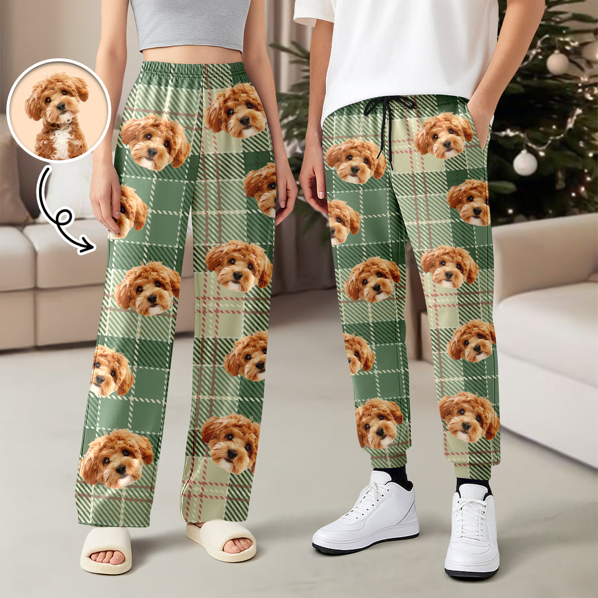Custom Dog Photo Sweatpants Gift For Christmas HO82 894950