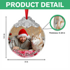 Custom Dog Cat Photo Metal Glass Ornament For Christmas TH10 894747