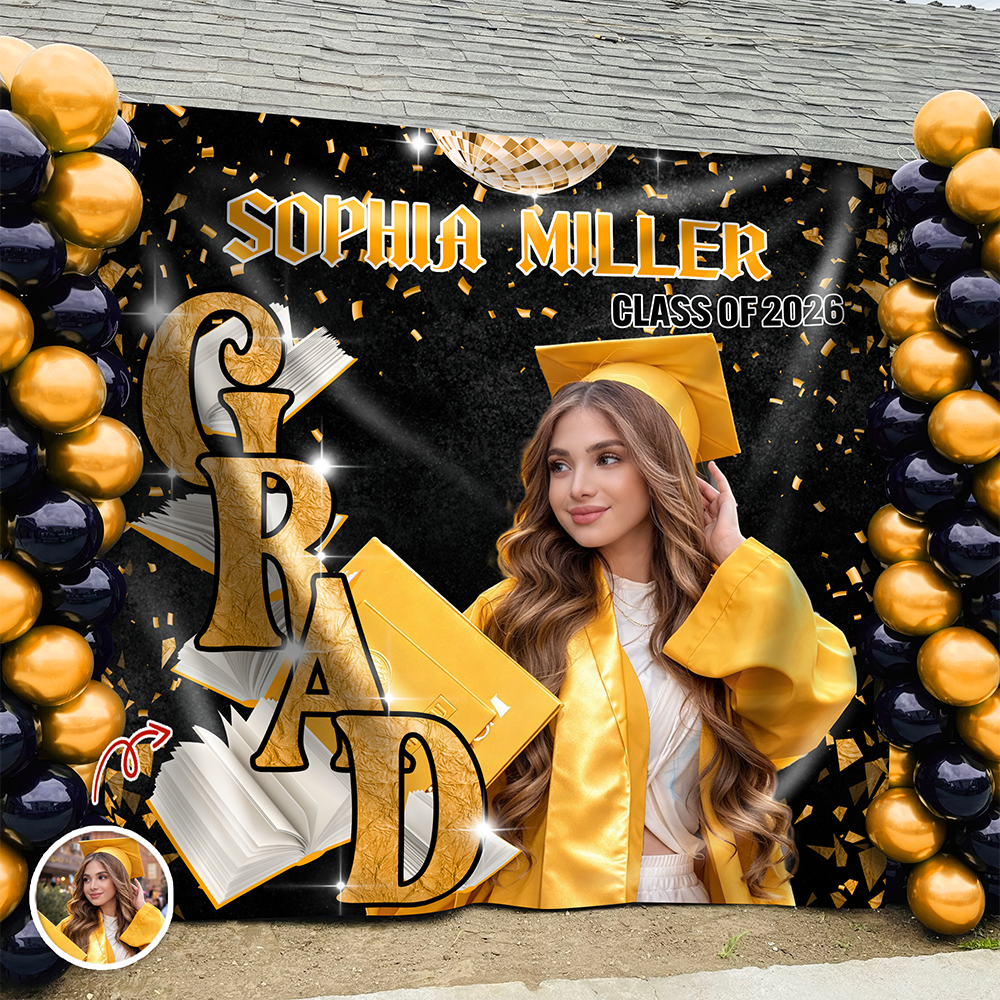 Custom Photo Golden Hour Congratulation Graduation's Day Party Backdrop LM32 899375