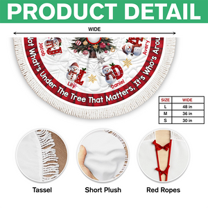 Custom Snowman Hearts Shine Together This Christmas Family Tree Skirt HO82 900062