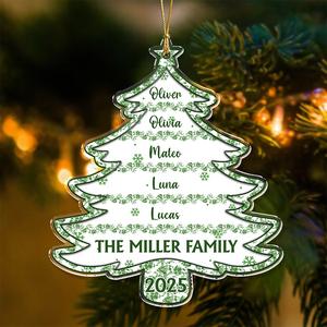 Christmas Tree Of Love - Personalized Custom Acrylic Ornament HO82 894592