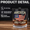 250 Years America Anniversary 250th Independence Day Whiskey Glass HA75 897356