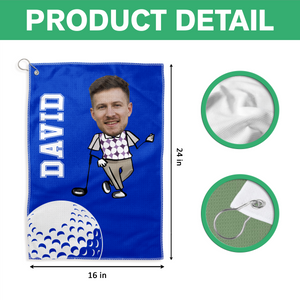 Custom Face And Name Personalized Golf Towel Funny Gift for Golf Lovers HA75 898684