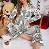 Custom Dog Breeds Chinoiserie Toile De Jouy Style Personalized Satin Pajamas TH10 894401
