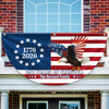 Personalized 250 Years Of Freedom 1776–2026 Eagle Non-Pleated Fan Flag HO82 901306