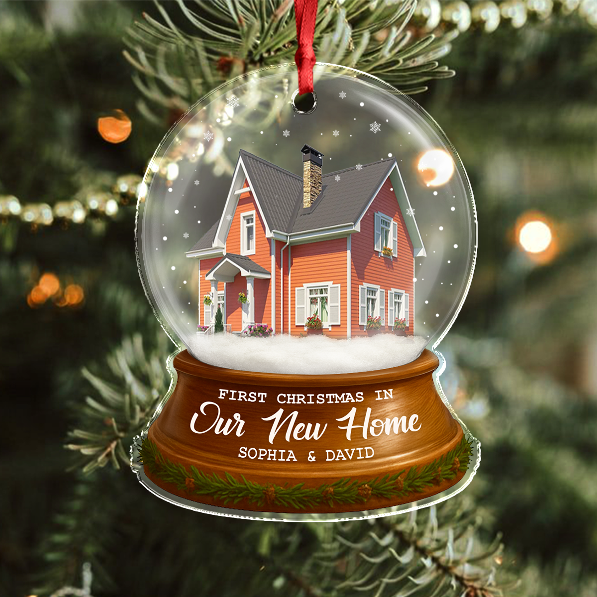 Custom New Home Photo Acrylic Ornament Housewarming Gift For Family CH07 899934