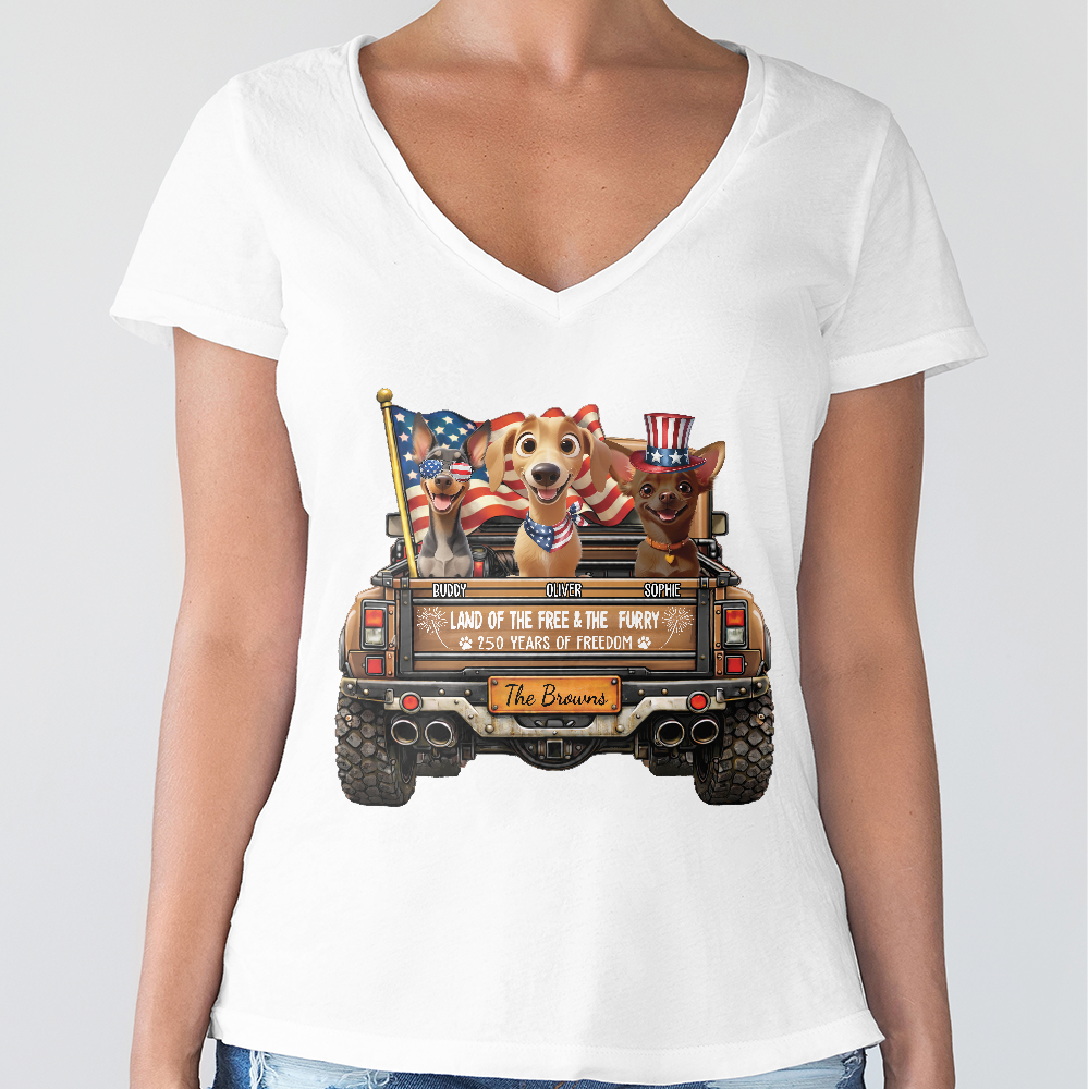 Personalised Red White Woof 250 Years Of Freedom Bright Shirt LM32 899045