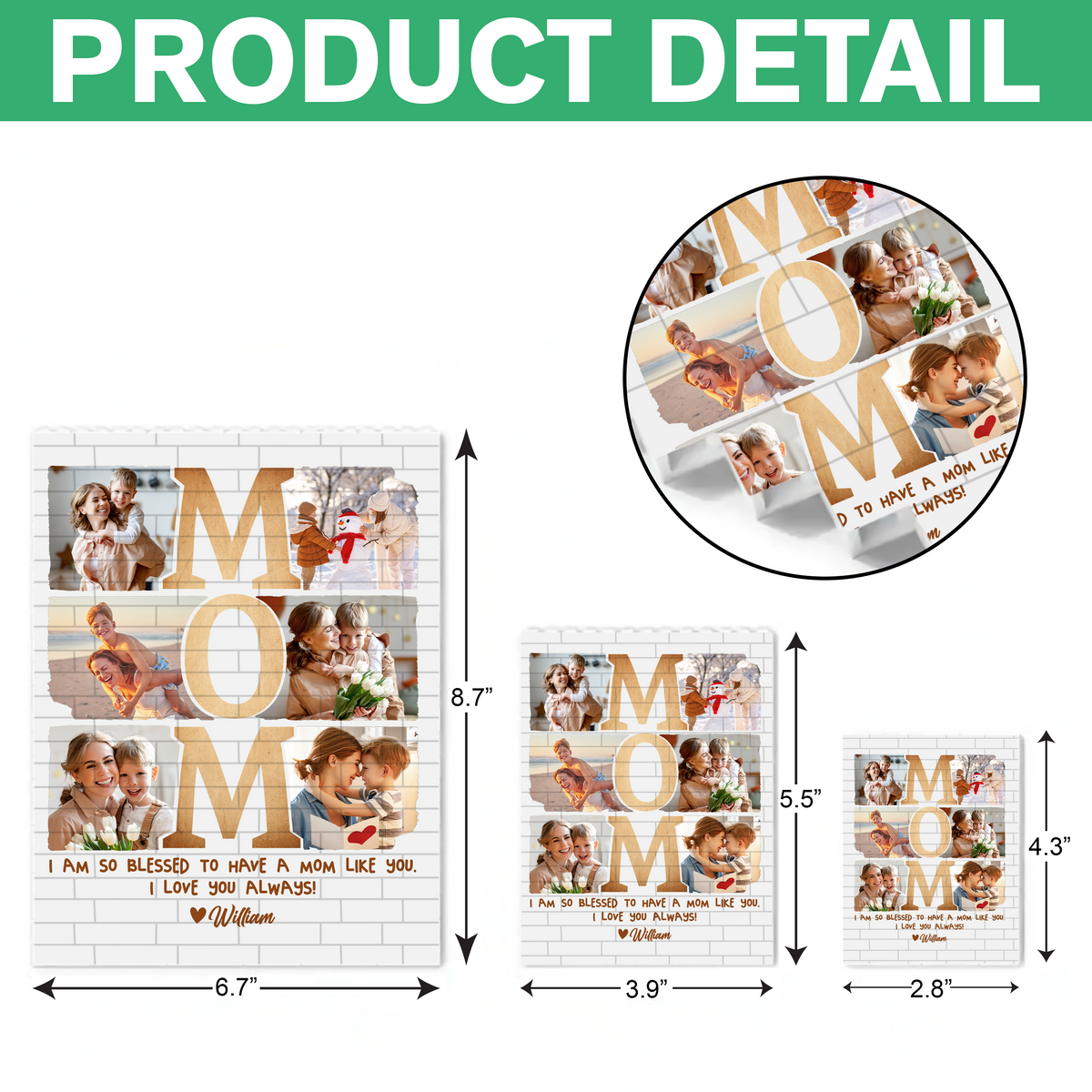 Custom Photo I Am So Blessed To Have A Mom Like You Building Block HO82 901426