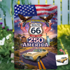 Celebrate 100 Years of Road Route 66 and America 250th Anniversary Custom Car Photo Metal Sign TH10 898719