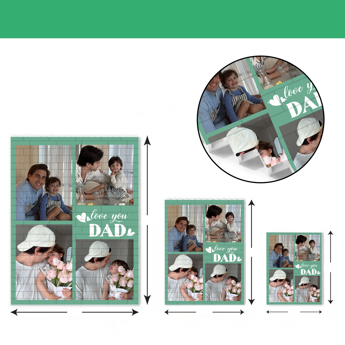 Custom Photo Custom Love You Dad/Mom Building Block CH07 910730