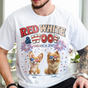 Red White Woof Personalized Shirt Gift For Dog Lover HO82 901188