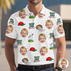 Best Dad By Par Polo Shirt Personalized Funny Face Photo Polo Shirt CH07 911126