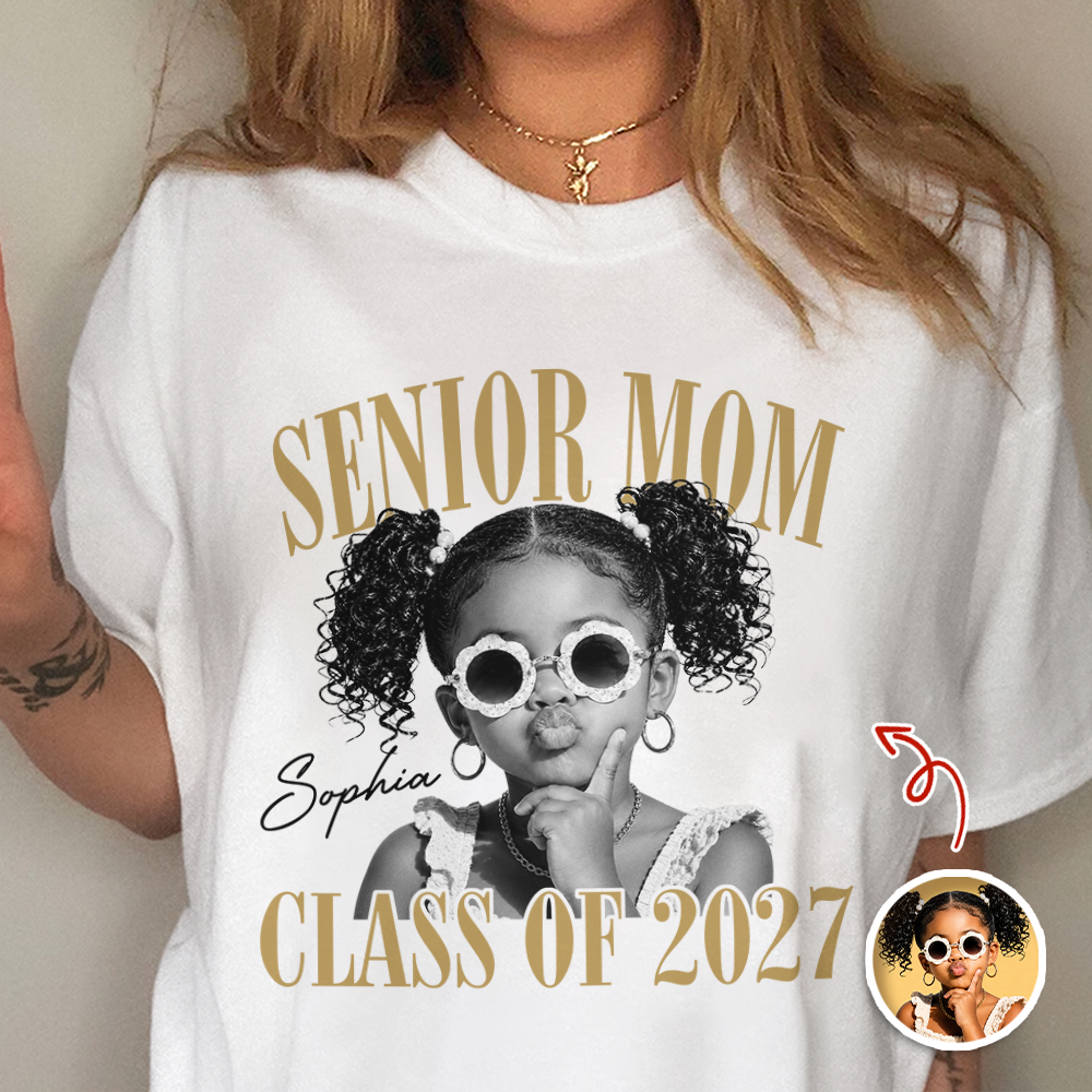 Custom Retro Senior Mom 2027 Bright Shirt - Personalized Class of 2027 Gift CH07 180302