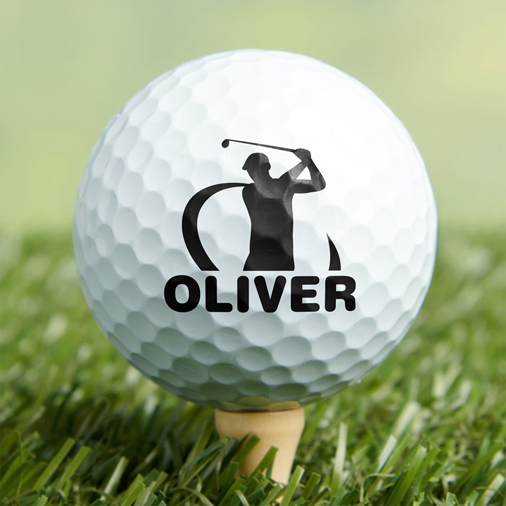 Custom Name On Golf Ball Stamp For Golfer TH10 896993