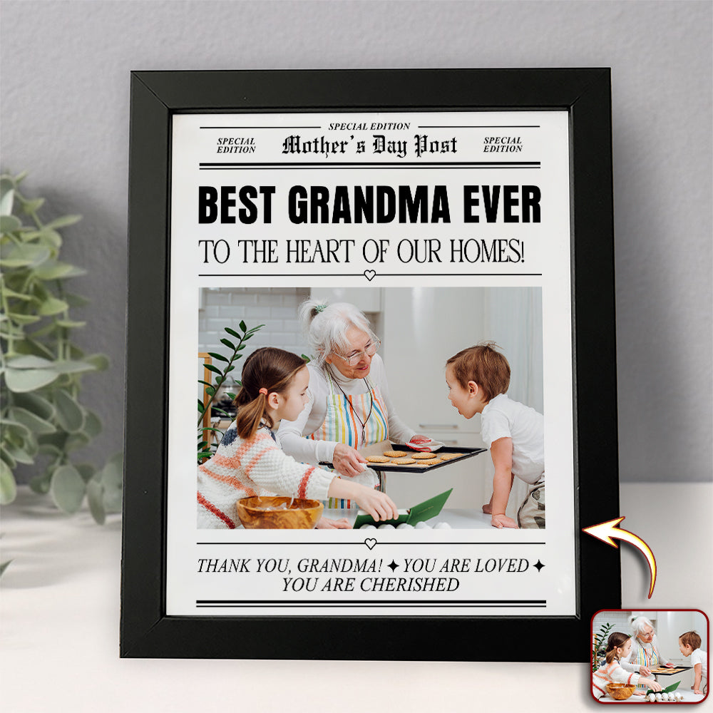 Custom Photo Best Mom Ever  To The Heart Of Our Homes Picture Frame Mother's Day Gift HA75 920680