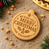 We Wish You a Merry Christmas - Personalized Family Name Christmas Cookie Stamp CH07 181064